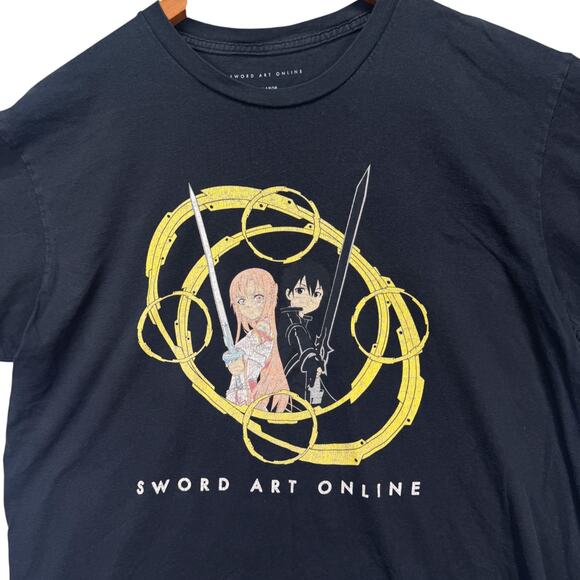 Licensed Aniplex Sword Art Online Kirito/Asuna Girls Anime Wafu T Shirt Men’s L - Picture 3 of 4